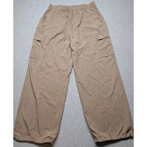 Mens GAP Fit Parachute Pants Drawstring  SZ  medium Tan Brown